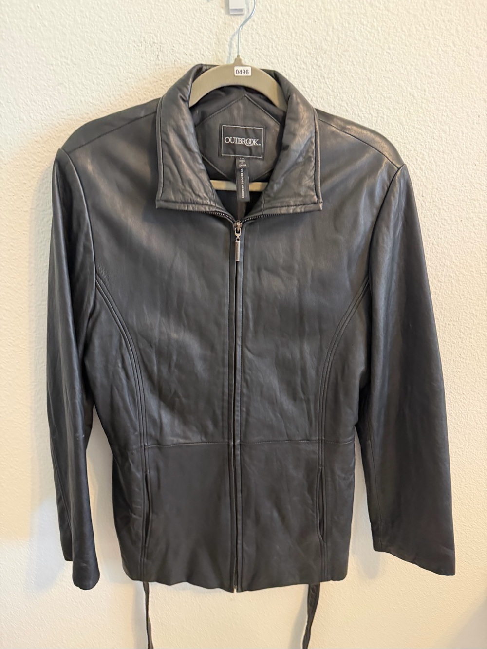 Outback Men’s Black Leather Bomber Jacket